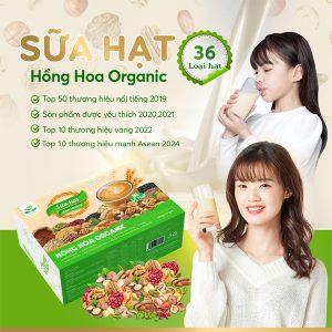 Sữa Hạt Dinh Dưỡng 36 Vị Thuần Chay Hồng Hoa Organic – Không Đậu Nành, 100% Tự Nhiên